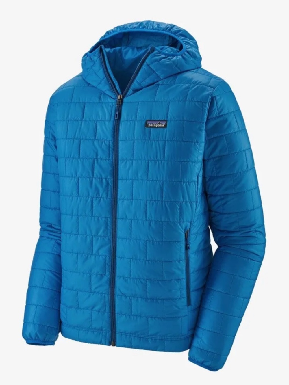 Patagonia Men's Nano Puff® Hoodie Jacket Andes Blue Size M